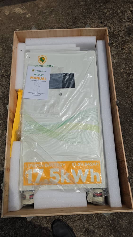 ECOLION 17.5kWh LiFePO₄ Battery