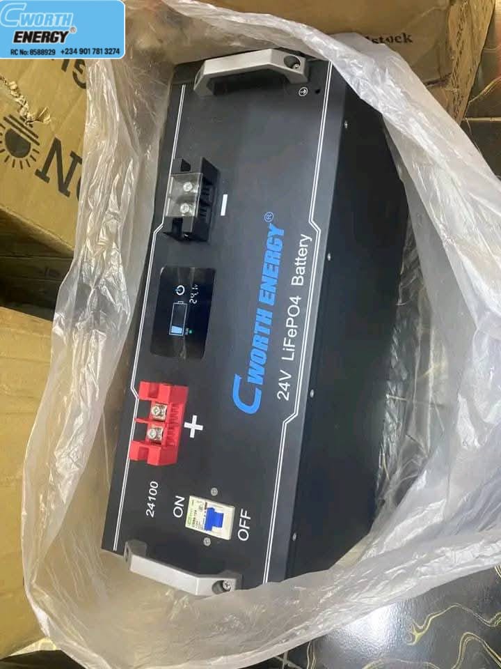 Cworth Energy 24V LiFePO₄ Battery